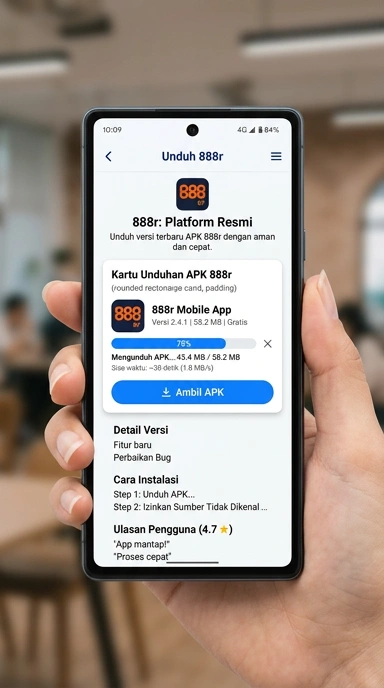 Tampilan halaman APK 888r