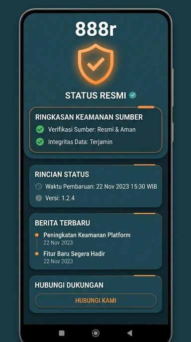 Tampilan kanal resmi 888r