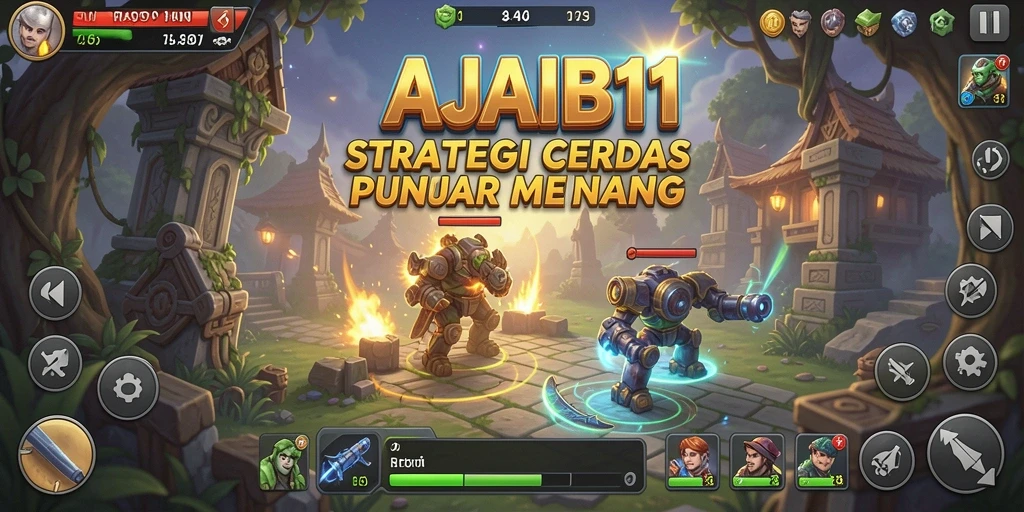 Tampilan antarmuka strategis AJAIB11 yang menarik dan fungsional.