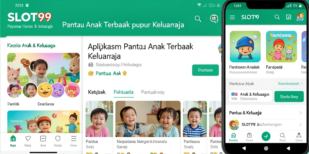 Screenshot SLOT99 menampilkan antarmuka Pantau Anak yang ramah pengguna.