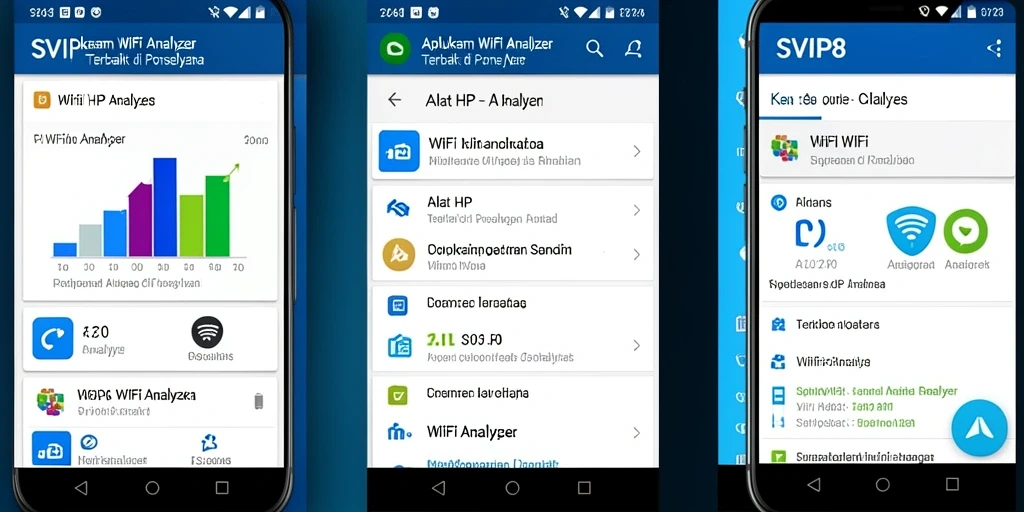 Antarmuka pengguna SVIP8 yang informatif dan intuitif untuk analisis WiFi.