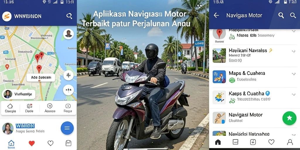 Antarmuka WINIDN yang jelas dan ramah pengguna untuk Navigasi Motor.
